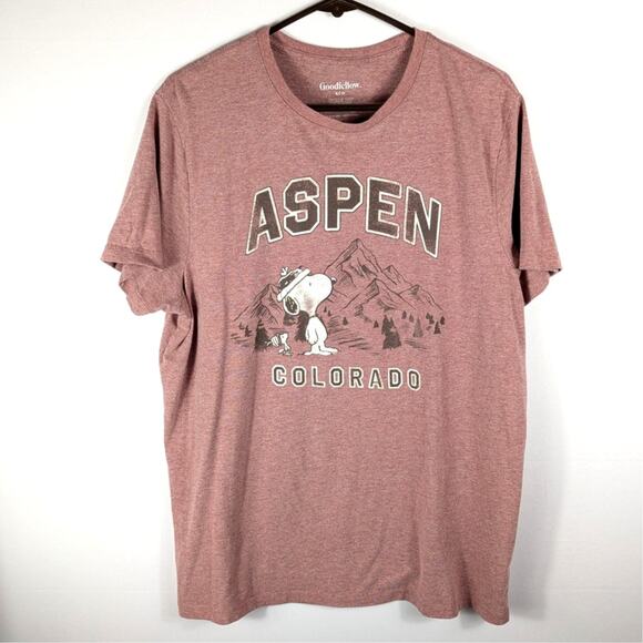 Peanuts Other - Peanuts Snoopy Aspen Colorado T Shirt Goodfellow Mens Large Graphic Tee Mountain